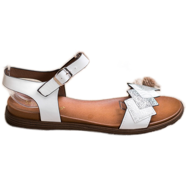 Sandálias Sergio Leone elegantes branco