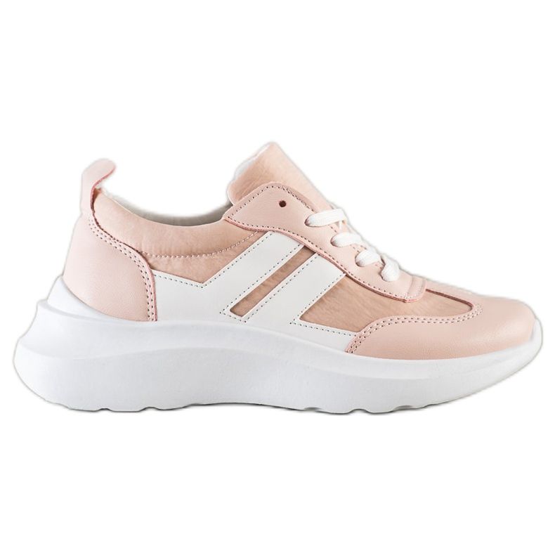 SHELOVET sapatos esportivos de plataforma rosa