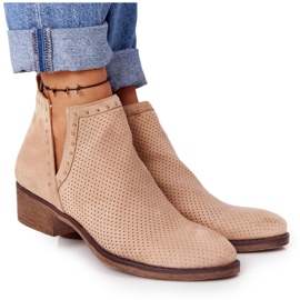 PS1 Botas a céu aberto com recortes Beige Clever castanho PS1 Botas a céu aberto com recortes Beige Clever castanho