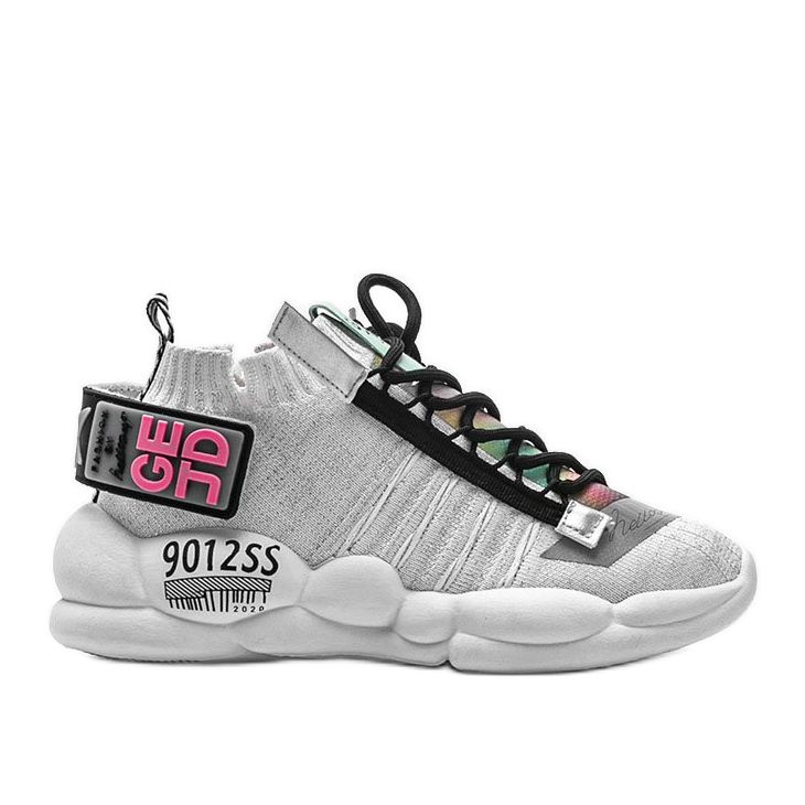 Tênis meias brancas Ava branco multicolorido