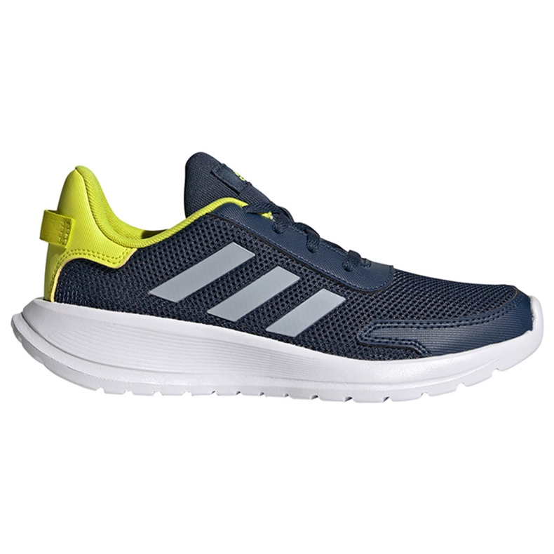 Sapatos infantis Adidas Tensaur Run K azul FY7286 azul marinho amarelo