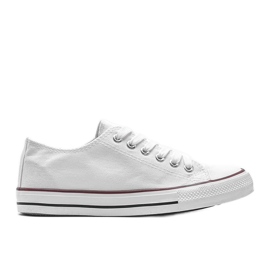 Tênis de cano baixo branco clássico Destini