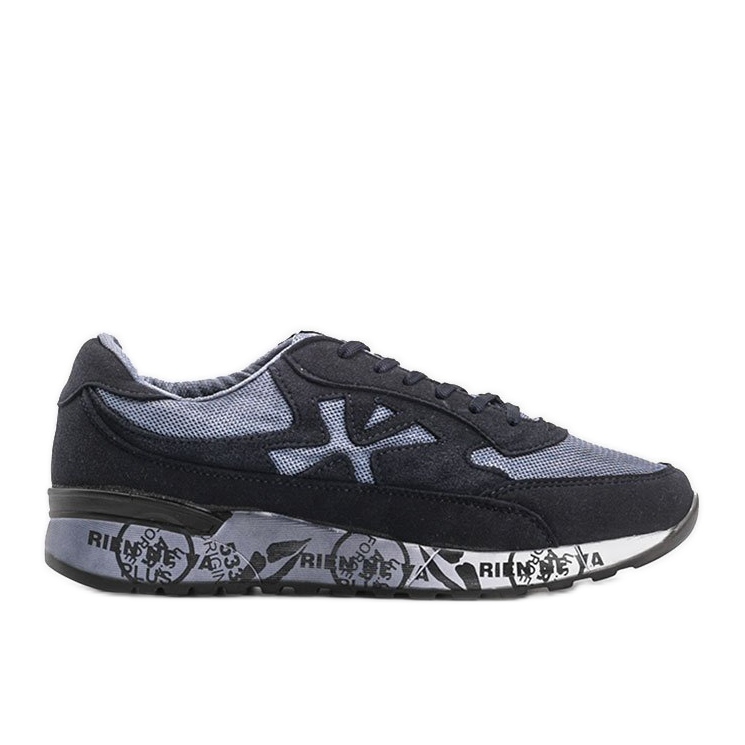 Tênis masculino azul marinho Omarion multicolorido