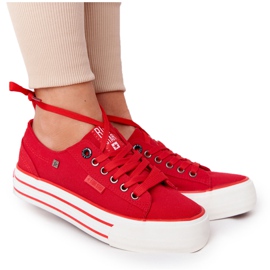 Tênis feminino na plataforma vermelha Big Star HH274053 vermelho Tênis feminino na plataforma vermelha Big Star HH274053 vermelho