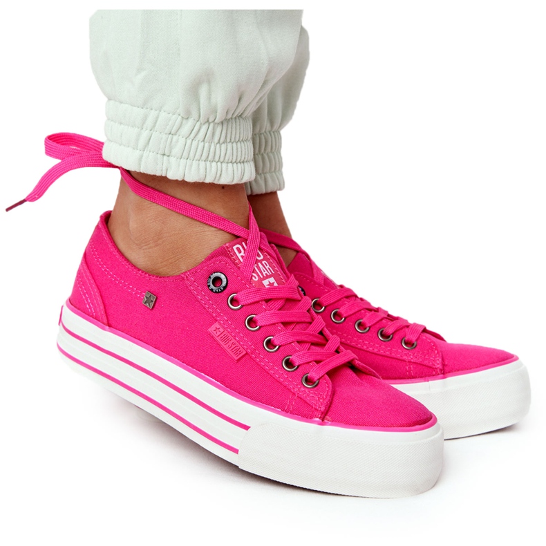 Tênis feminino na Big Star HH274054 fúcsia rosa