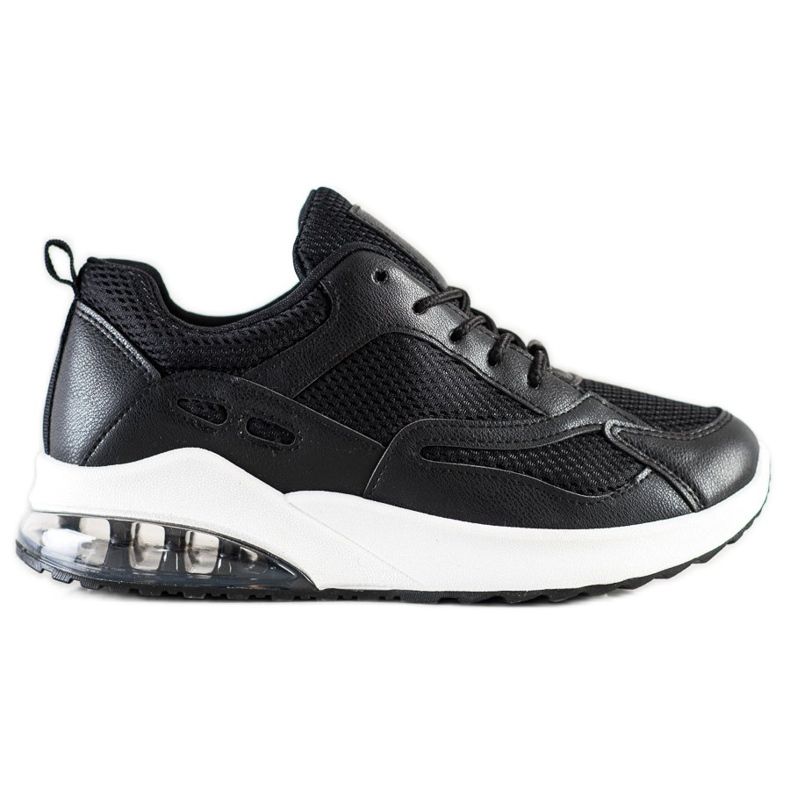 SHELOVET Tênis Pretos Com Malha