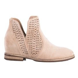 S. BARSKI Botas de primavera com corte S.BARSKI castanho