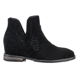 S. BARSKI Botas de primavera com corte S.BARSKI preto S. BARSKI Botas de primavera com corte S.BARSKI preto