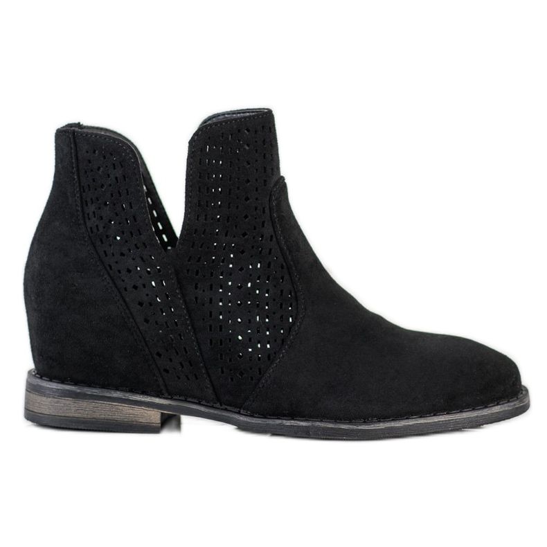 S. BARSKI Botas de primavera com corte S.BARSKI preto S. BARSKI Botas de primavera com corte S.BARSKI preto