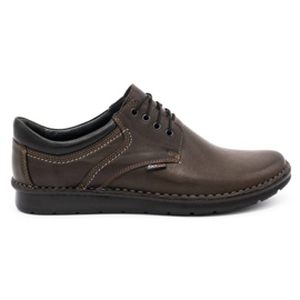 Kampol Sapatos masculinos casuais 11 / CZEK marrom escuro