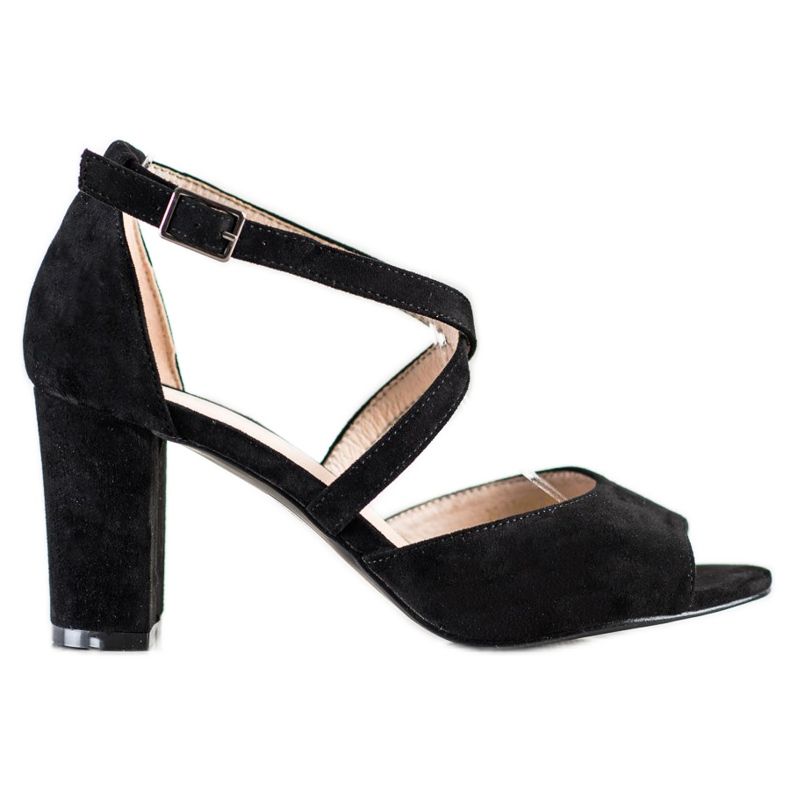 Sandálias de camurça VINCEZA preto