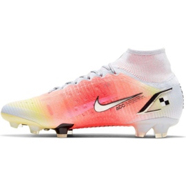 Nike Mercurial Superfly 8 Elite Mds Fg M CV0959 108 chuteiras vermelho, branco, laranja laranjas e tintos
