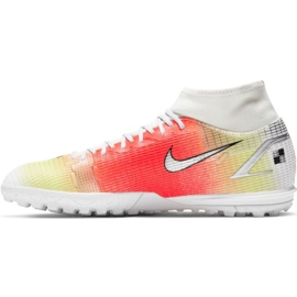 Chuteiras Nike Mercurial Superfly 8 Academy Mds Tf CV0952 118 vermelho, branco, amarelo laranja Chuteiras Nike Mercurial Superfly 8 Academy Mds Tf CV0952 118 vermelho, branco, amarelo laranja