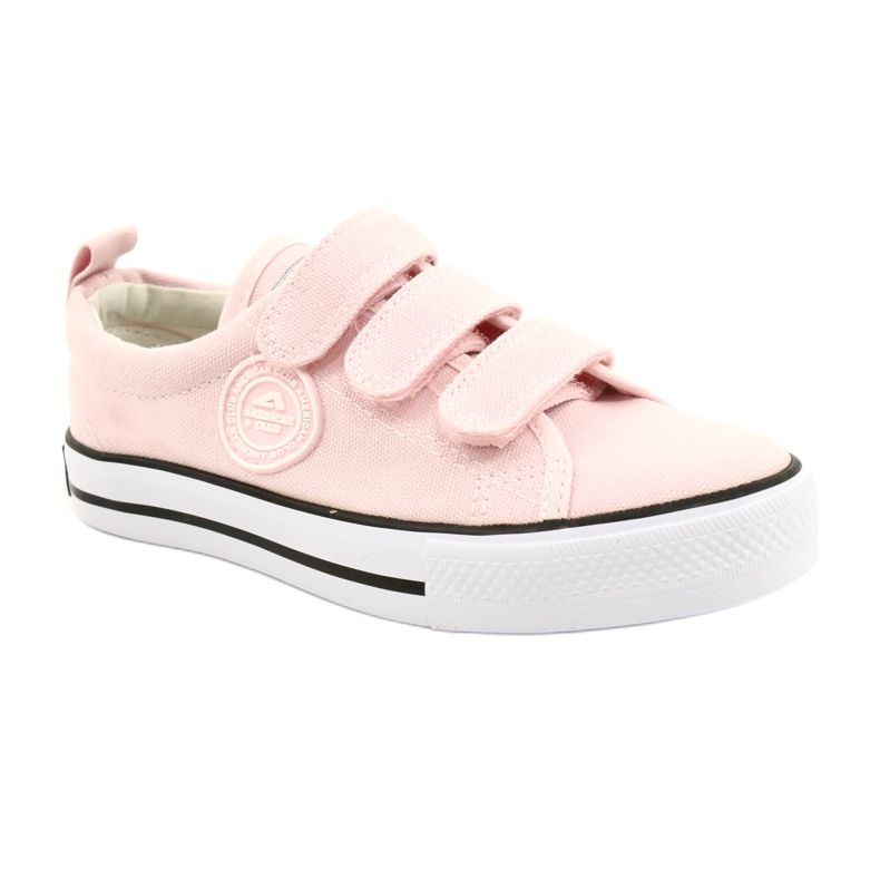 Tênis de velcro American Club rosa LH63 / 21