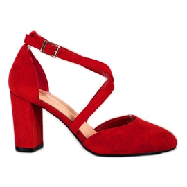 Bombas Com Fivela Sergio Leone vermelho