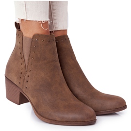 PJ1 Botas quentes femininas Botas Jodhpur Khaki Morgan castanho