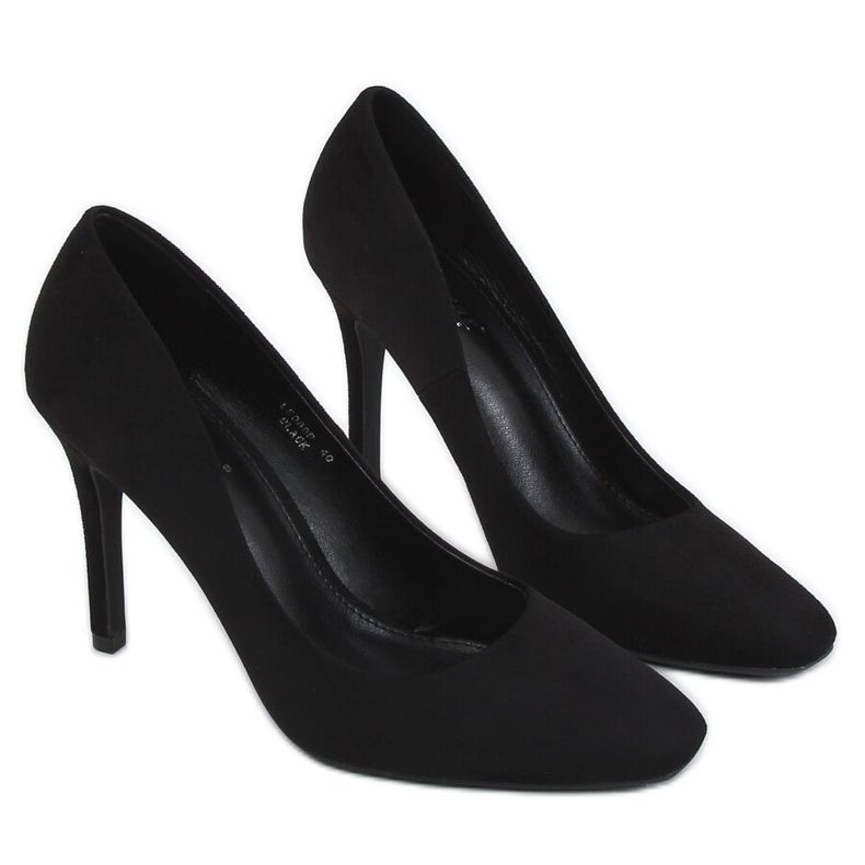 Preto feminino salto alto LE080P Preto