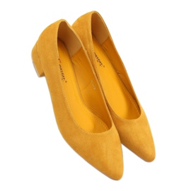 Bombas de salto baixo CL70P Amarelo mel