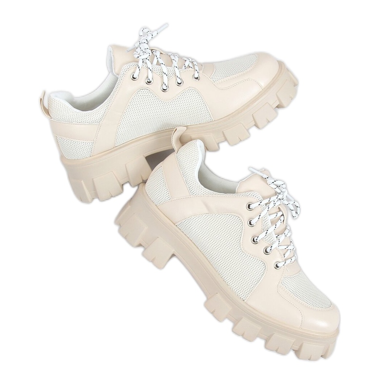 Mocassins de sola alta NC1129 Bege
