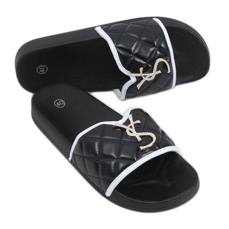 Chinelos BG77P pretos femininos