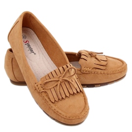 Mocassins femininos Camel GS11P Tan marrom