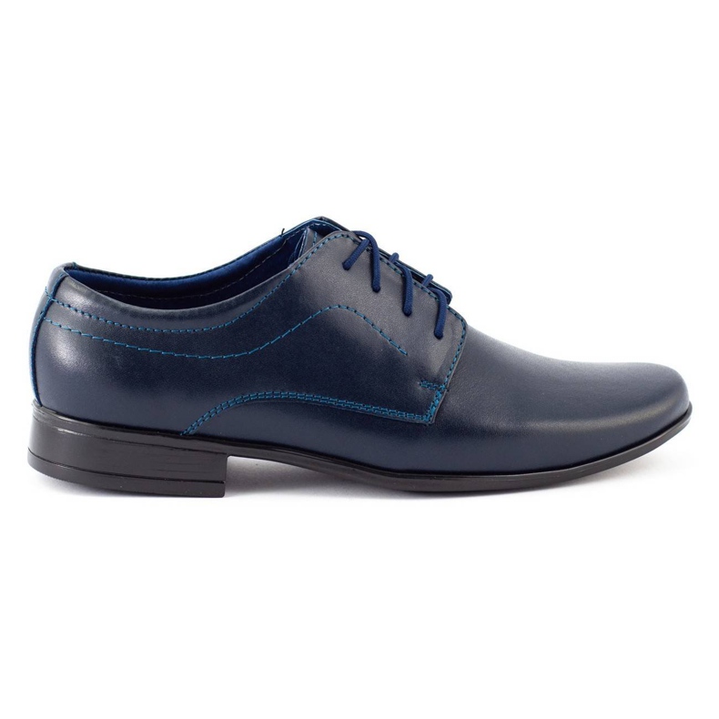 Lukas Sapatos de comunhão formal para crianças J1 azul marinho