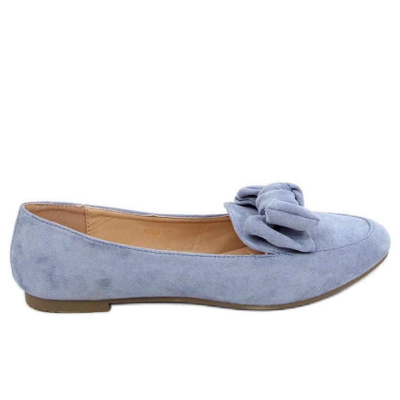 Mocassins femininos azuis 9086 Jeans azul