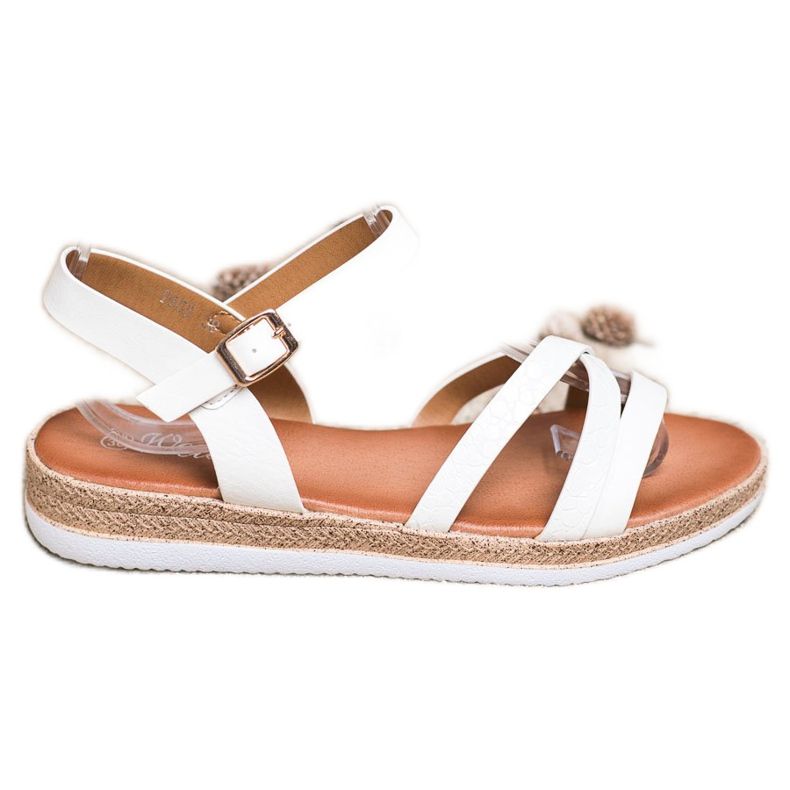 Weide Sandálias brancas confortáveis branco