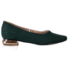 Bombas Com Salto Dourado VINCEZA verde