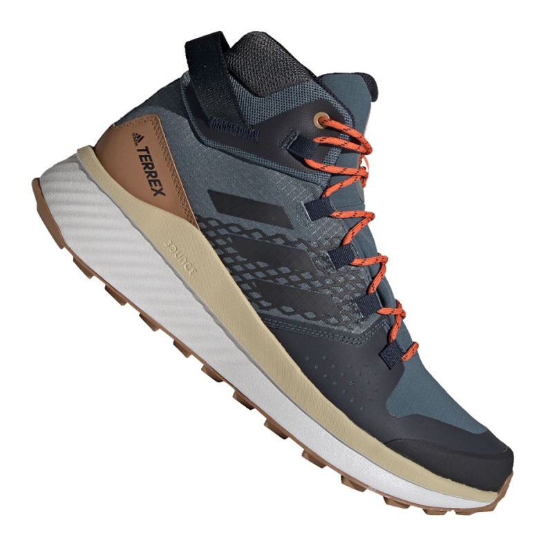 Sapatos Adidas Terrex Folgian Mid Gtx M EF6766 castanho preto laranja cinza