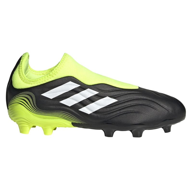 Chuteiras Adidas Copa Sense.3 Ll Fg Junior FX1982 preto amarelo