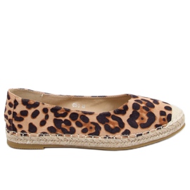 Alpercatas femininas Leopard CD-3 Leopard marrom