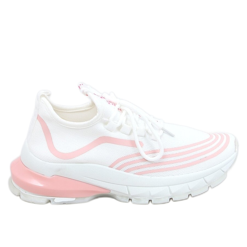 Meias esportivas brancas BX1820-SP WHITE / PINK branco rosa