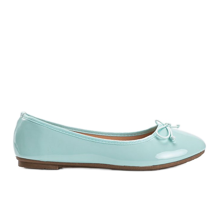 Bailarinas lacadas a verde com laço Lesley