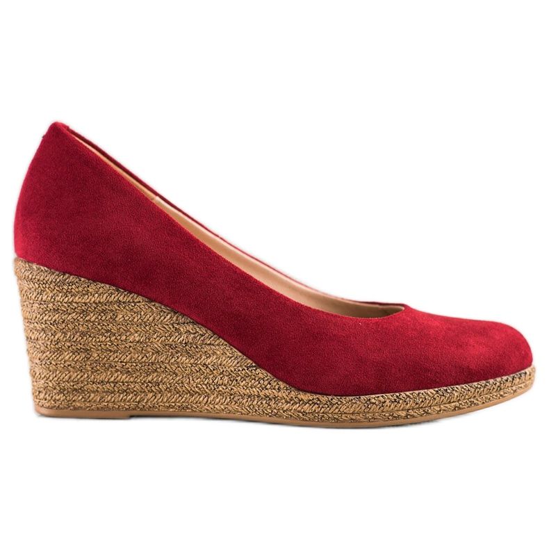 Bombas de camurça VINCEZA vermelho