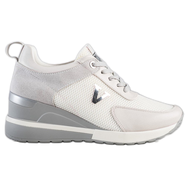 Tênis casual VINCEZA branco cinza