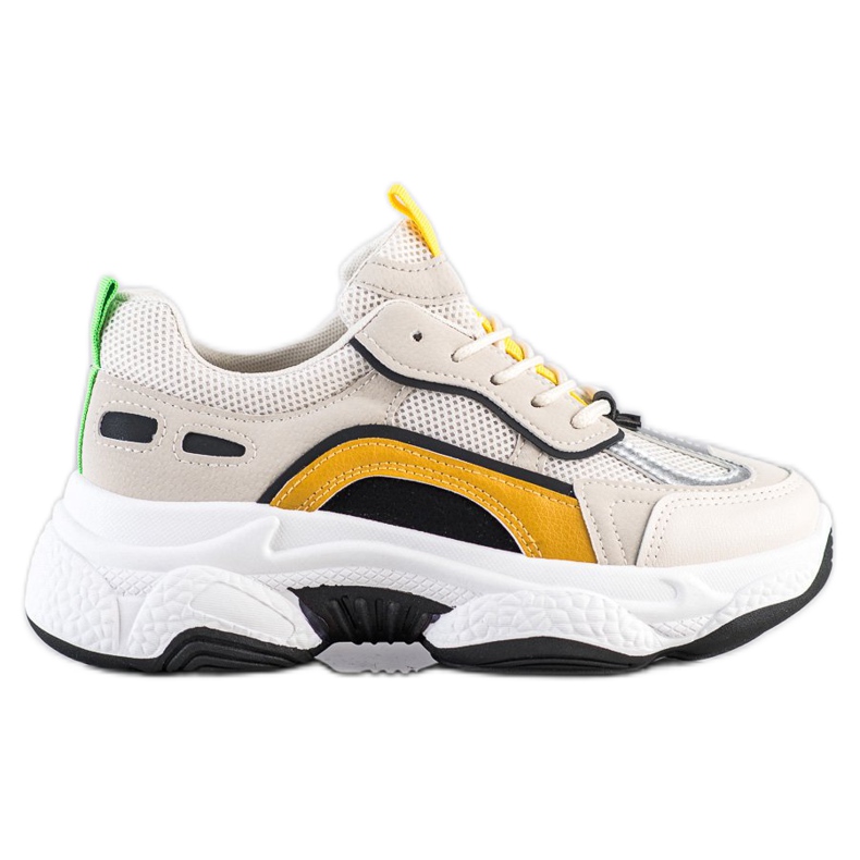 SHELOVET Seakersy Fashion bege multicolorido