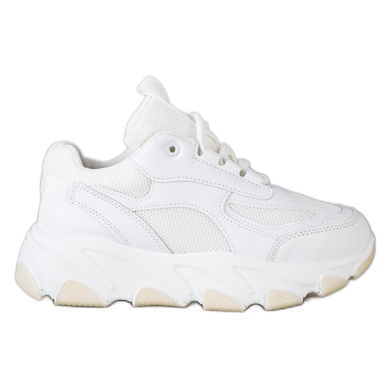 Bella Paris Tênis na plataforma branco