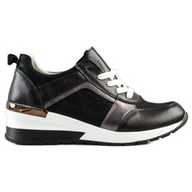 Tênis com glitter VINCEZA preto