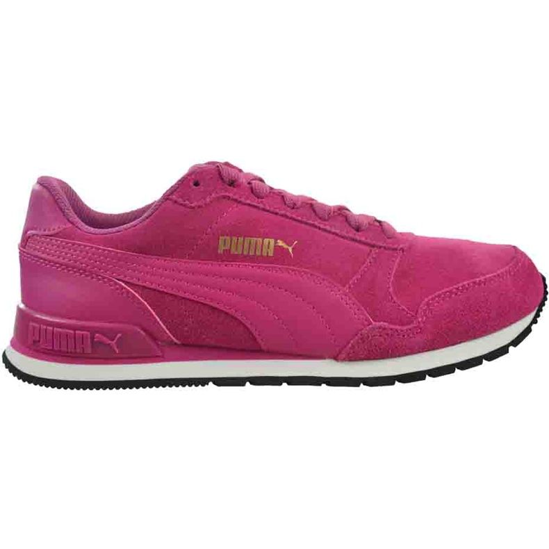 Tênis de corrida feminino Puma St Runner V2 Sd rosa 365279 06 dourado