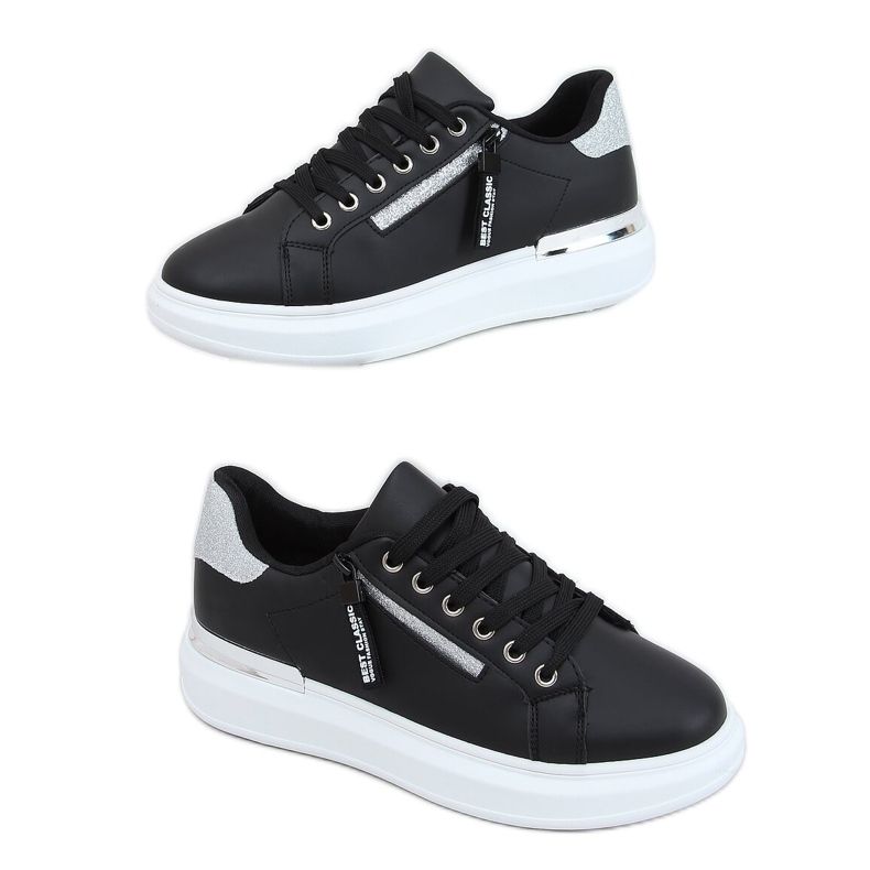 Tênis feminino preto F006 Preto