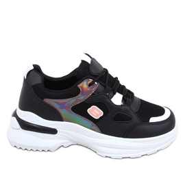Sapatos esportivos femininos negros HX-68 Preto