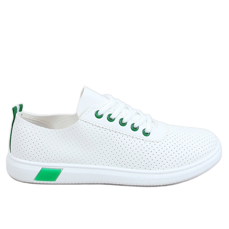 Tênis feminino branco e verde LA42 Green