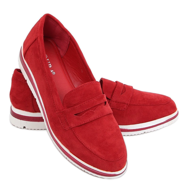 Mocassins de sola alta vermelho 1151 Vermelho