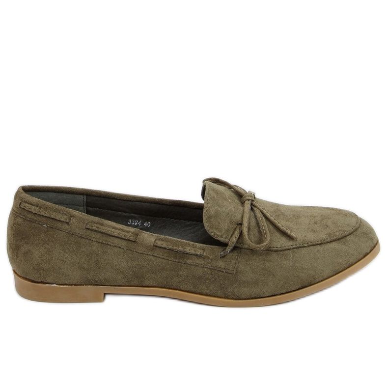 Mocassins femininos clássicos verdes 3394 Green