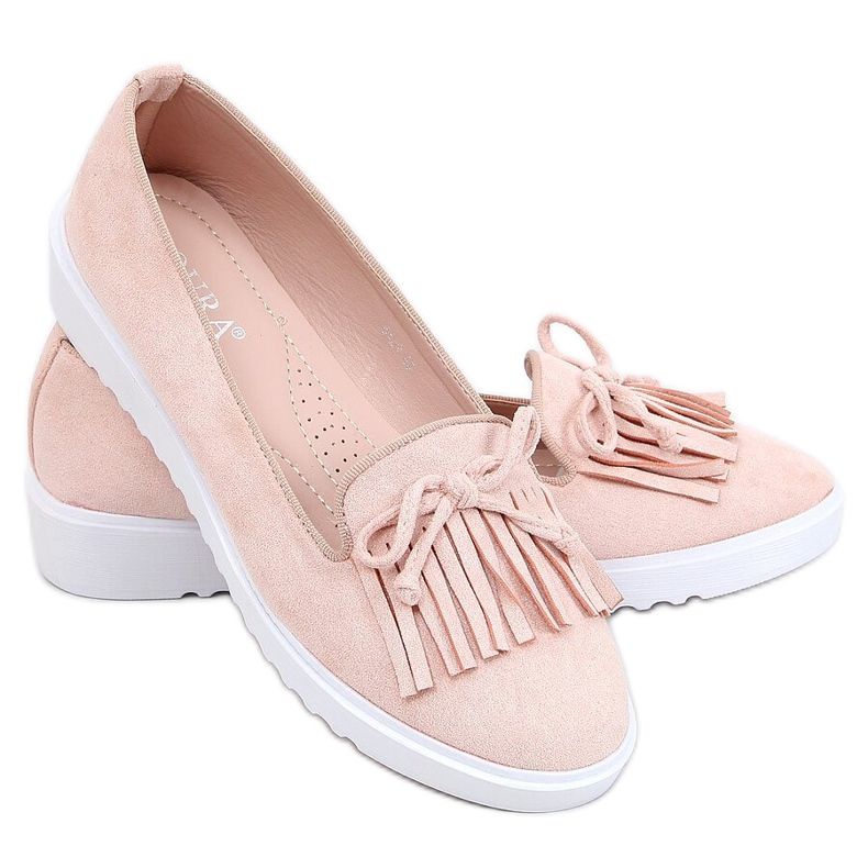 Mocassins com franjas rosa 6429 rosa Mocassins com franjas rosa 6429 rosa