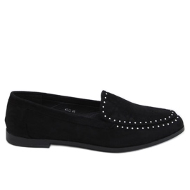 Mocassins pretos com tachas 4322 Black