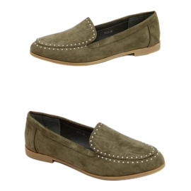 Mocassins verdes com tachas 4322 Verde Mocassins verdes com tachas 4322 Verde
