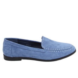 Mocassins azuis com tachas 4322 Jeans azul Mocassins azuis com tachas 4322 Jeans azul