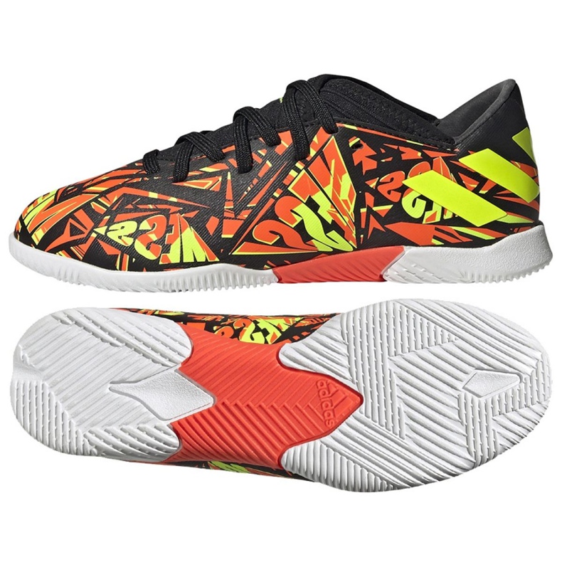 Chuteiras Adidas Nemeziz Messi.3 In Jr FW7313 multicolorido laranja